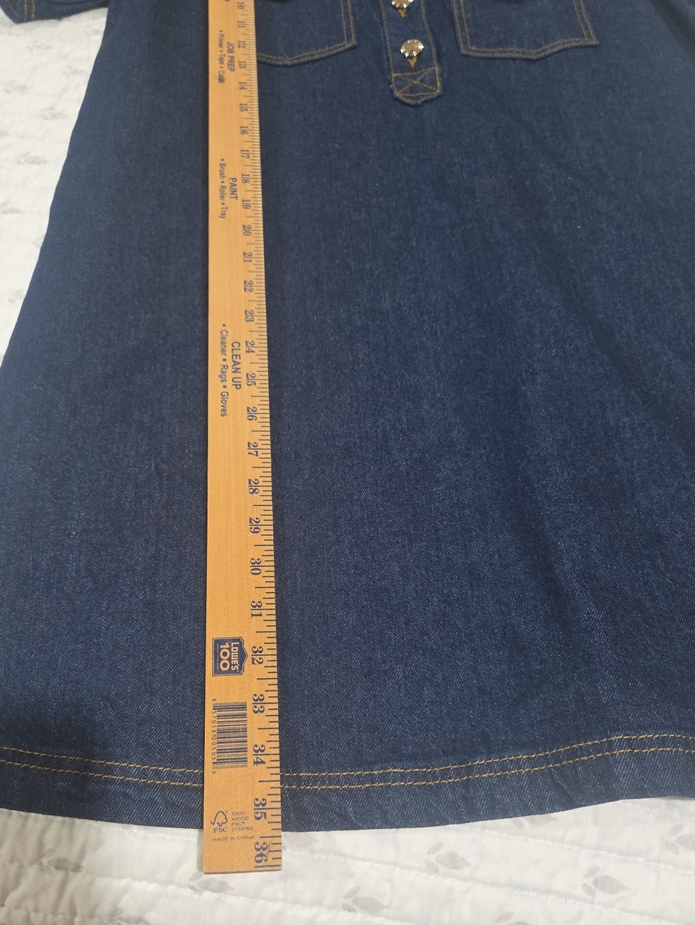 NWT LOFT Outlet Dark Wash Denim Polo Shirt Dress. Offers Welcome! - Picture 12 of 13